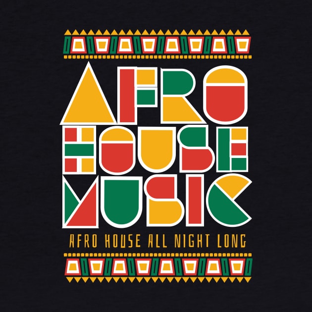 AFRO HOUSE  - Cultured Font (white) by DISCOTHREADZ 